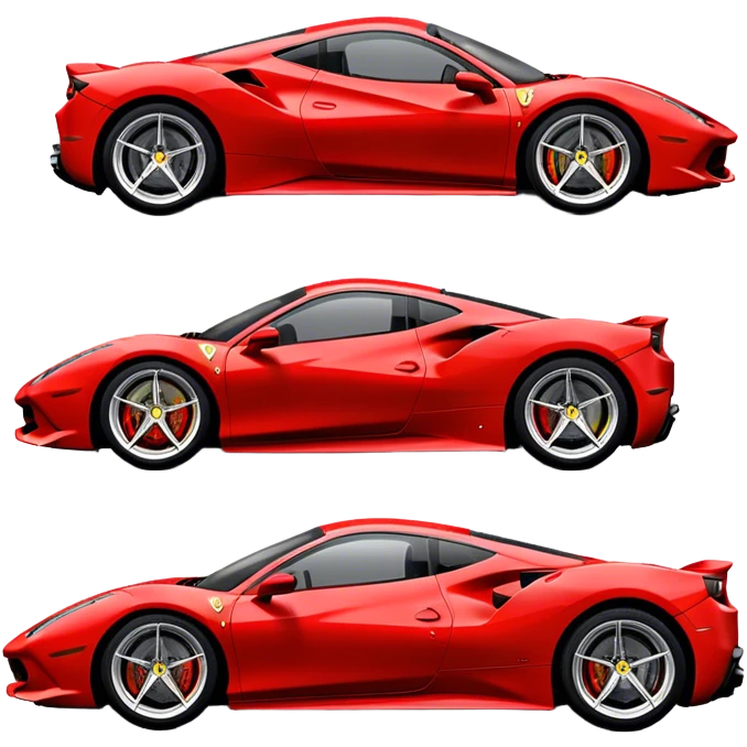 Ferrari 488 GTB - Ferrari (Model Year: 2020) (Iconic colour: Red) emoji