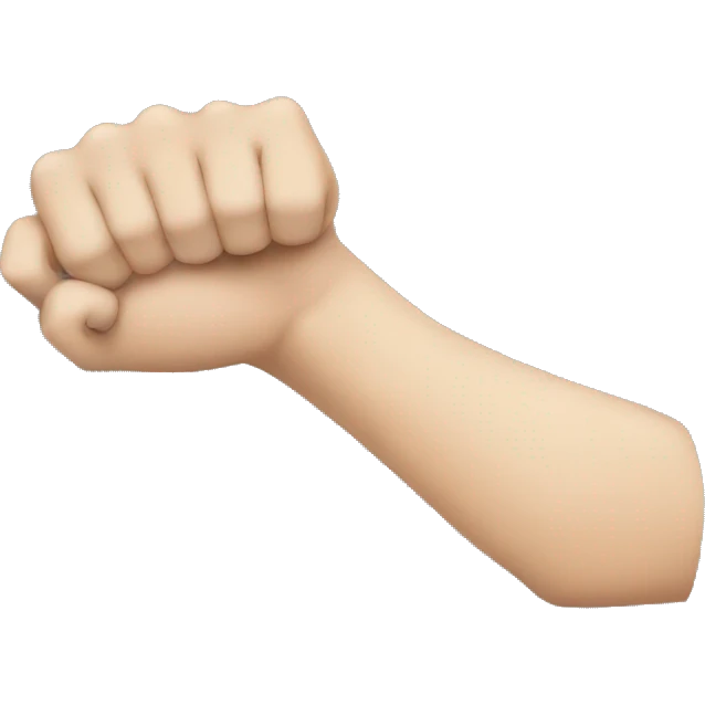 Elbow part of the arm emoji