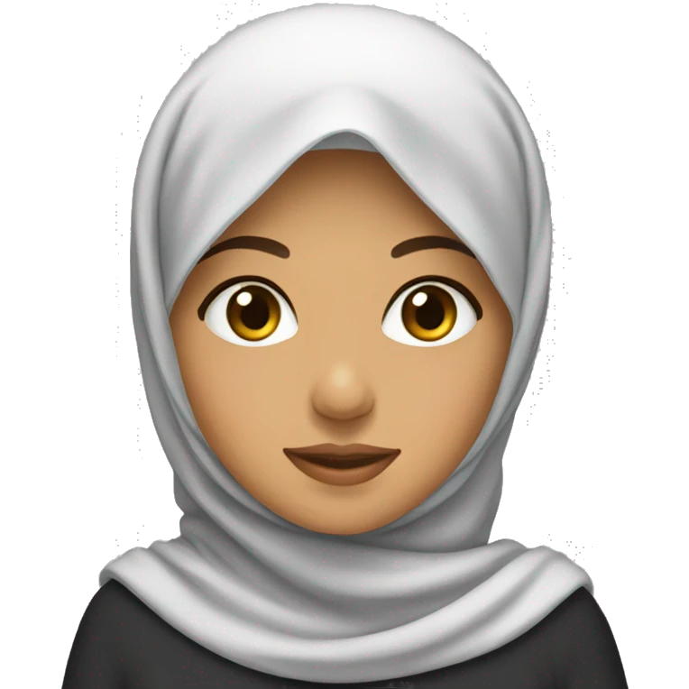 algerian girl with hijab emoji