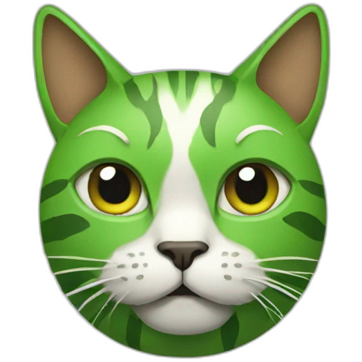 Weed cat emoji