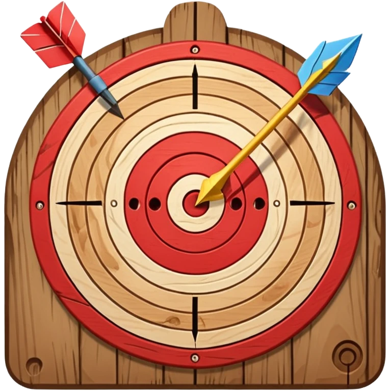 A target with an arrow in the center emoji