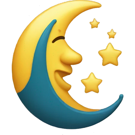 crescent pointing upward emoji
