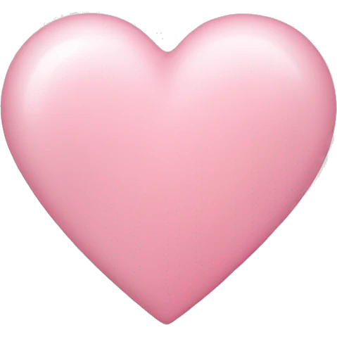 Light pink heart emoji