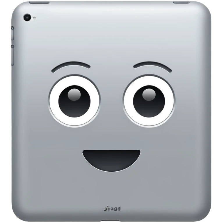 Ipad without a face emoji