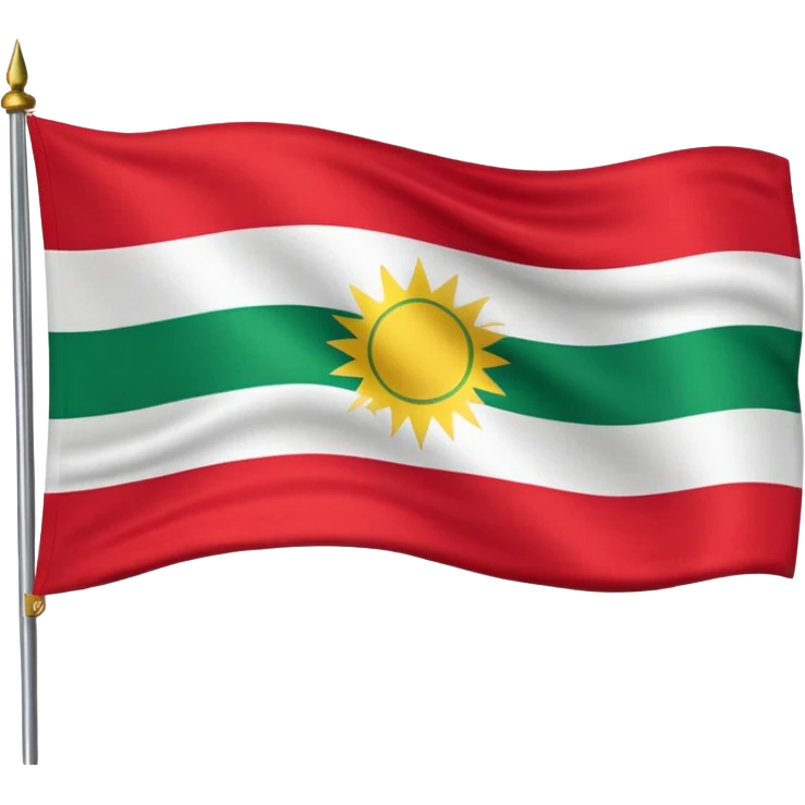 The beautiful flag of Iraqi Kurdistan emoji