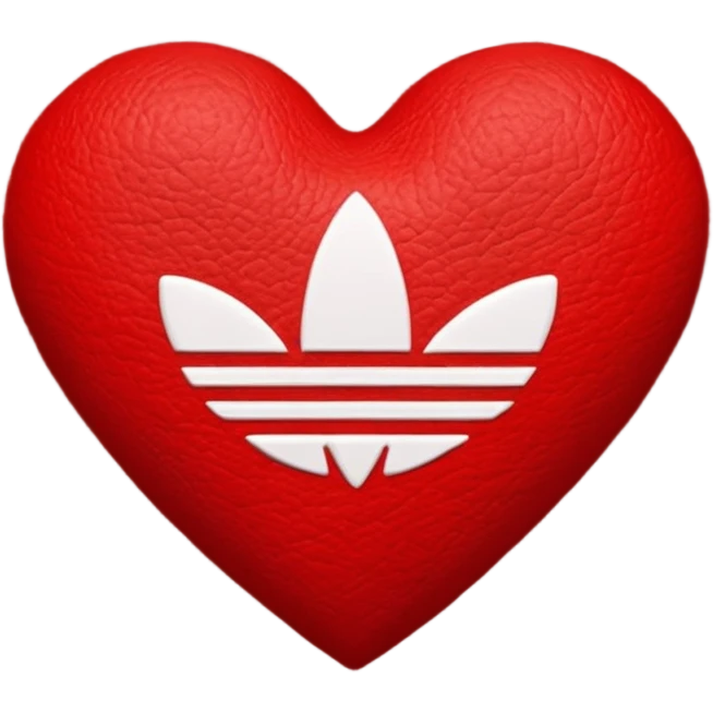 Adidas stripes heart emoji