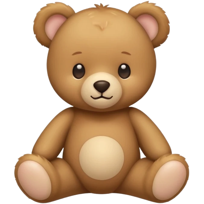 Cute flat-style teddy bear icon for infant daycare. i want to feel safe when see that teddy
 emoji