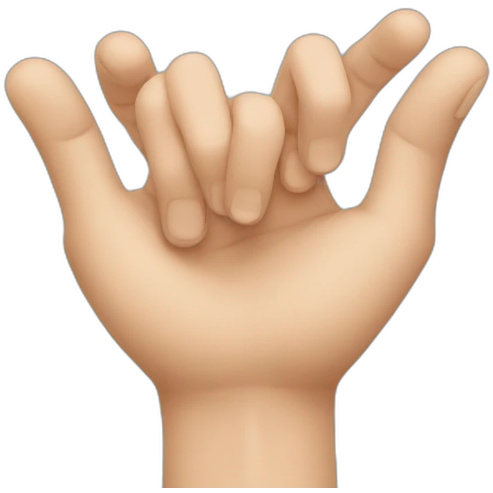 linking fingers emoji