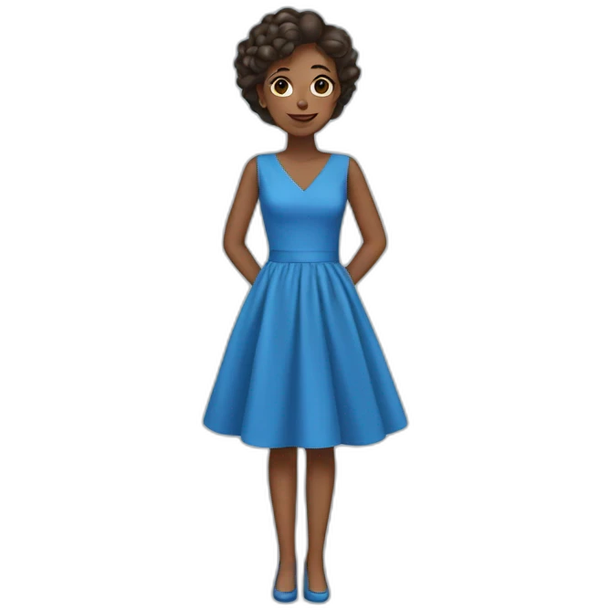 BLUE DRESS  emoji