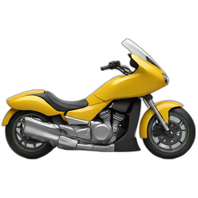Futuristic moto without wheels in profile emoji