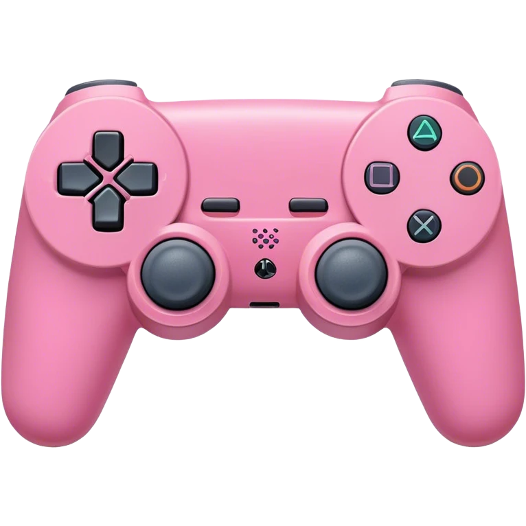 A pink play station controller emoji