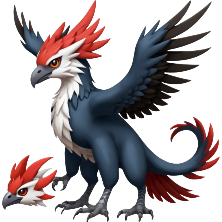 Trico-Gryphon-Braviary-Yveltal-Darkrai-Latias-Nargacuga-Silvally-fusion-creature (full body) emoji