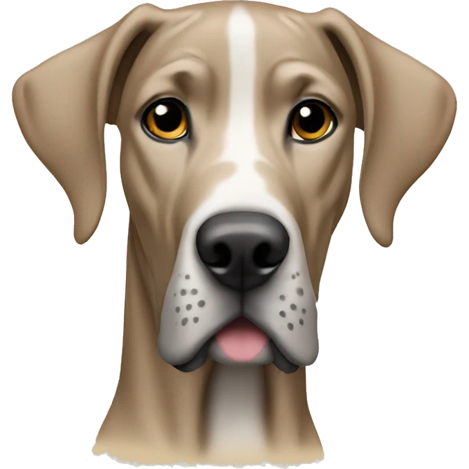 Fawn colored Great Dane emoji