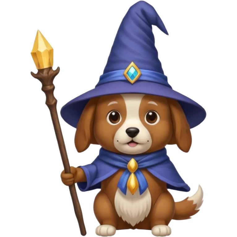 Dog wizard emoji