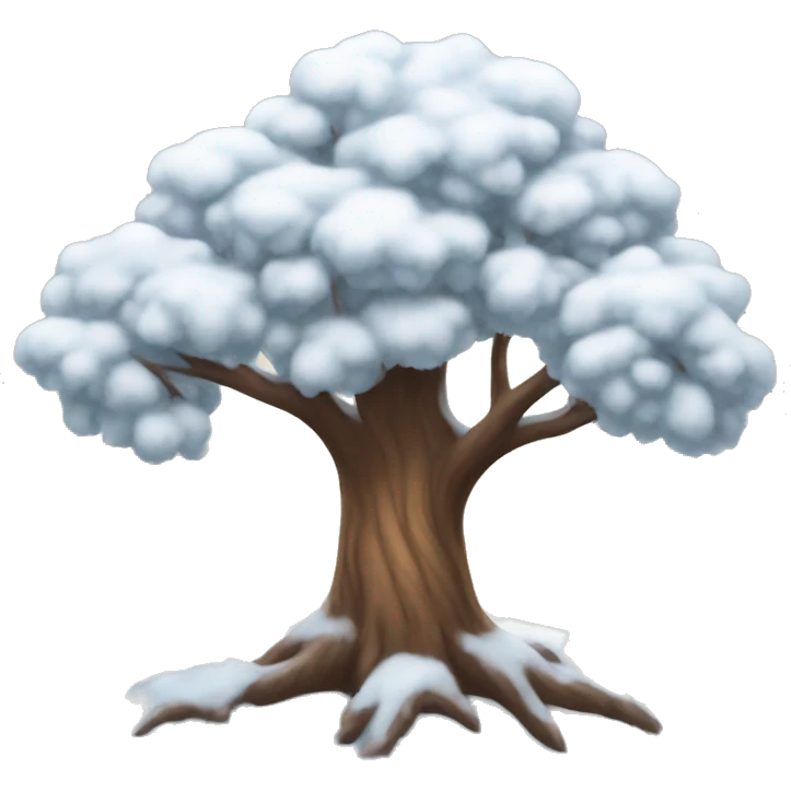 snowy tree emoji