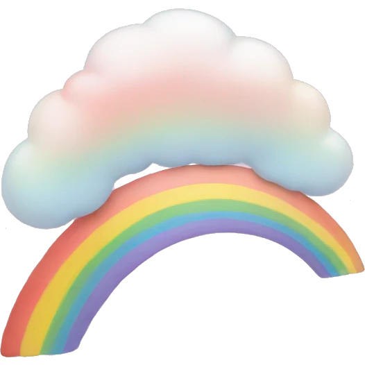 Pastell Rainbow emoji