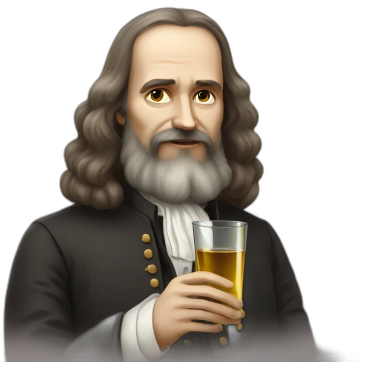 Mendeleev drinks vodka emoji