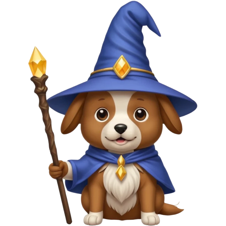 Dog wizard emoji