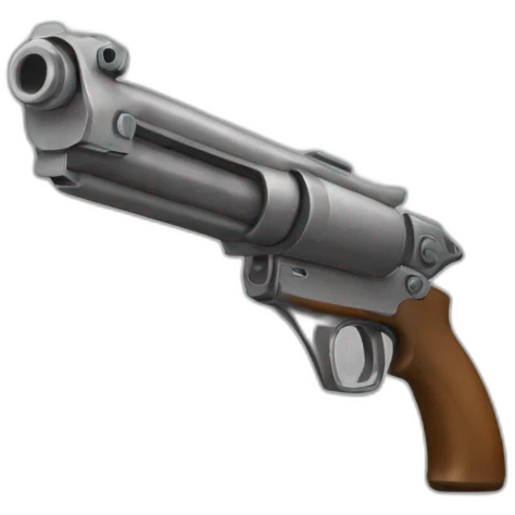 Voluntad disparándose un arma emoji