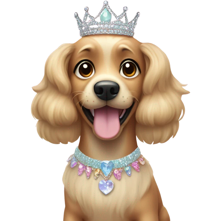 Princess dog emoji