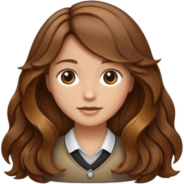 A lock of brown hair. emoji