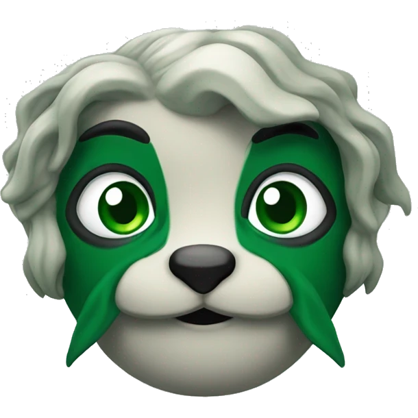 A cute slytherin mascot emoji