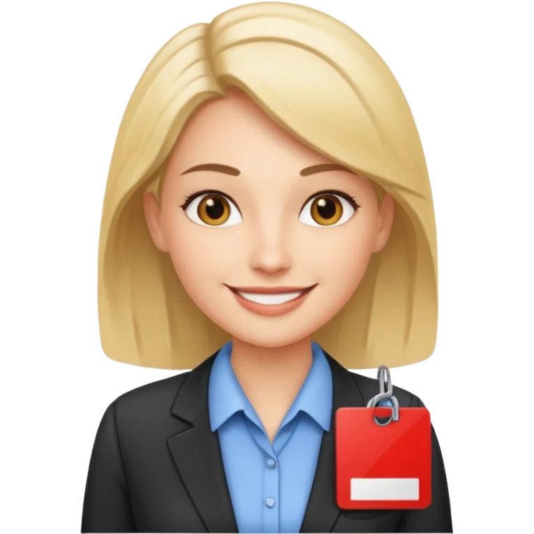 Feeling relaxed and happy at office for woman  emoji