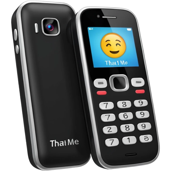 flip phone that reads "that is so me" emoji