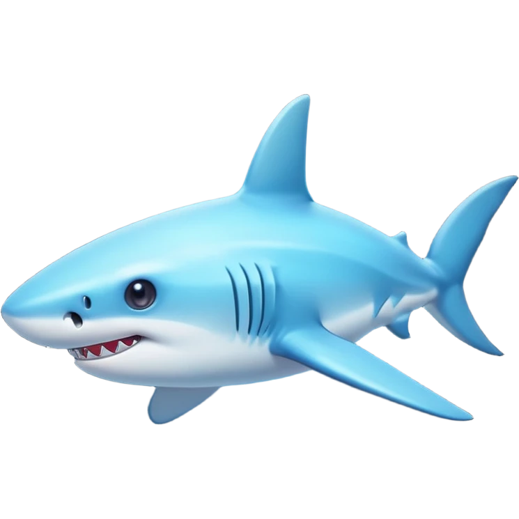 small glowing shark emoji