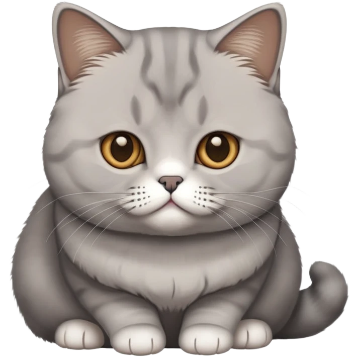 British Shorthair Grey to Light Brown emoji
