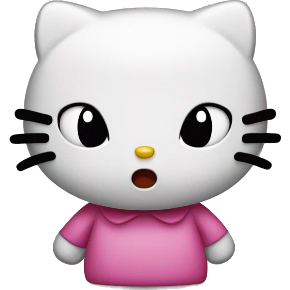 Angry hello kitty emoji