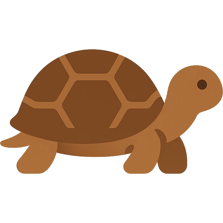 A brown turtle emoji