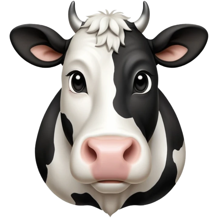 cinematic-noble-black-and-white-cow-portrait-emoji,-poised-and-regal,-with-a-large,-sturdy-build-and-a-beautifully-patterned-hide-of-rich-black-accented-by-crisp-white-patches,-deep-set-soulful-brown-eyes,-simplified-yet-sharp-and-sophisticated emoji