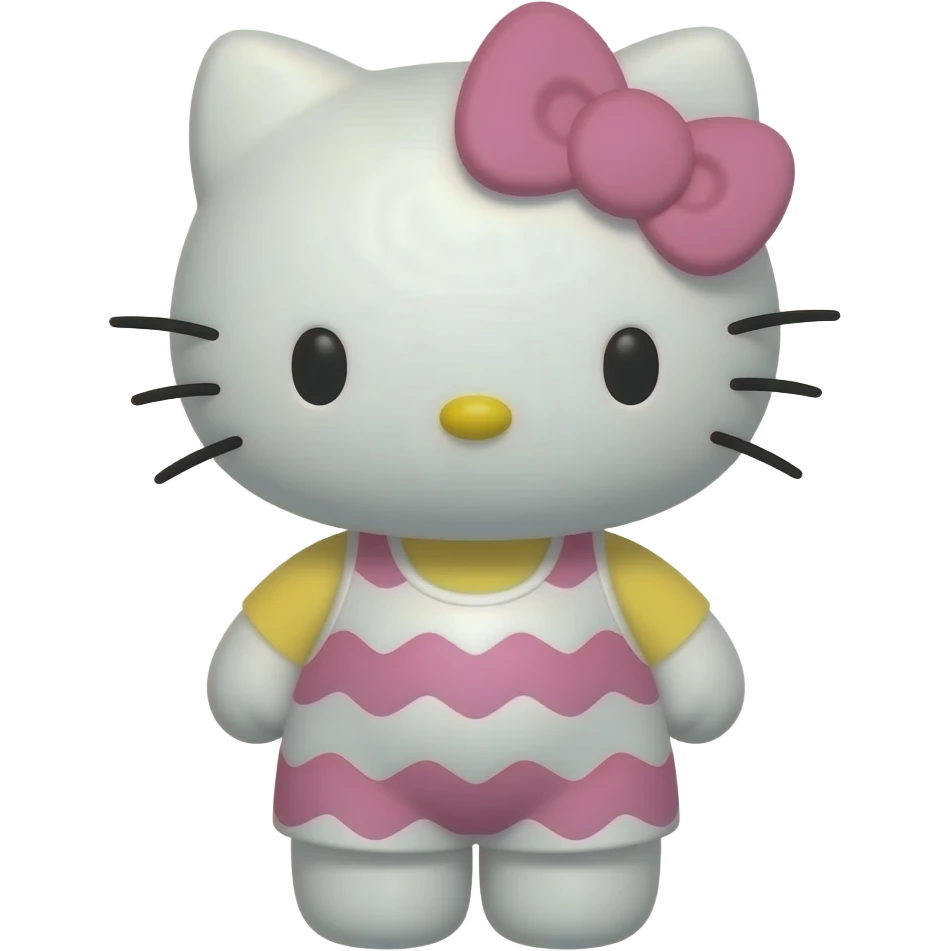 ช่วยทำฮัลโหลคิตตี้ที่ใส่ชุดว่ายน้ำได้ไหม emoji