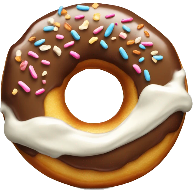 Donut with crème  emoji
