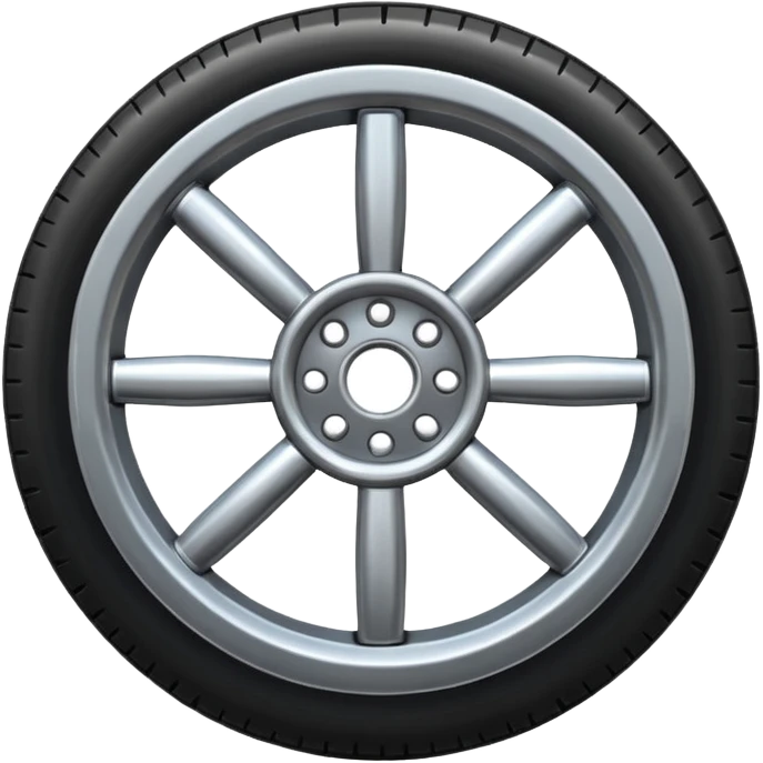 realistic wheel emoji