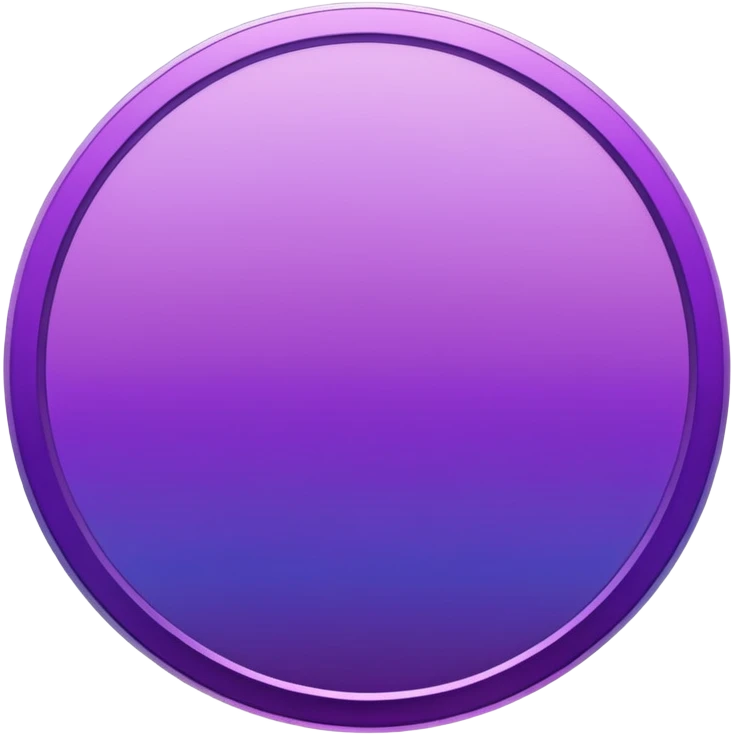 Purple modern Gradient coin emoji