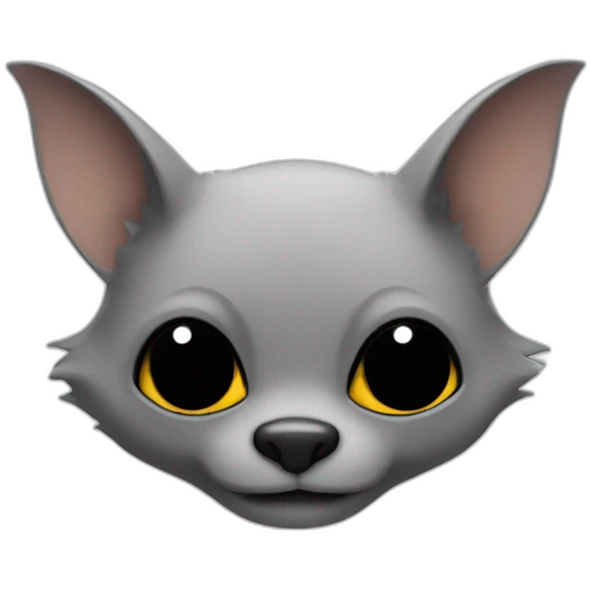 Une chauve-souris chauve emoji