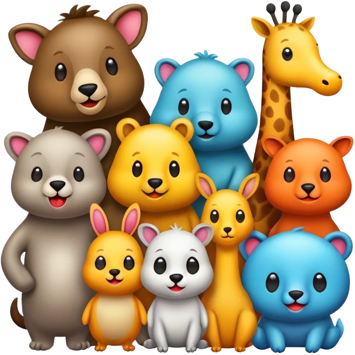 Silly animals emoji