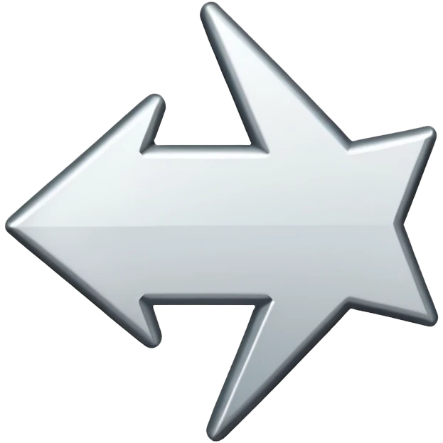 Direction arrow pointing left emoji