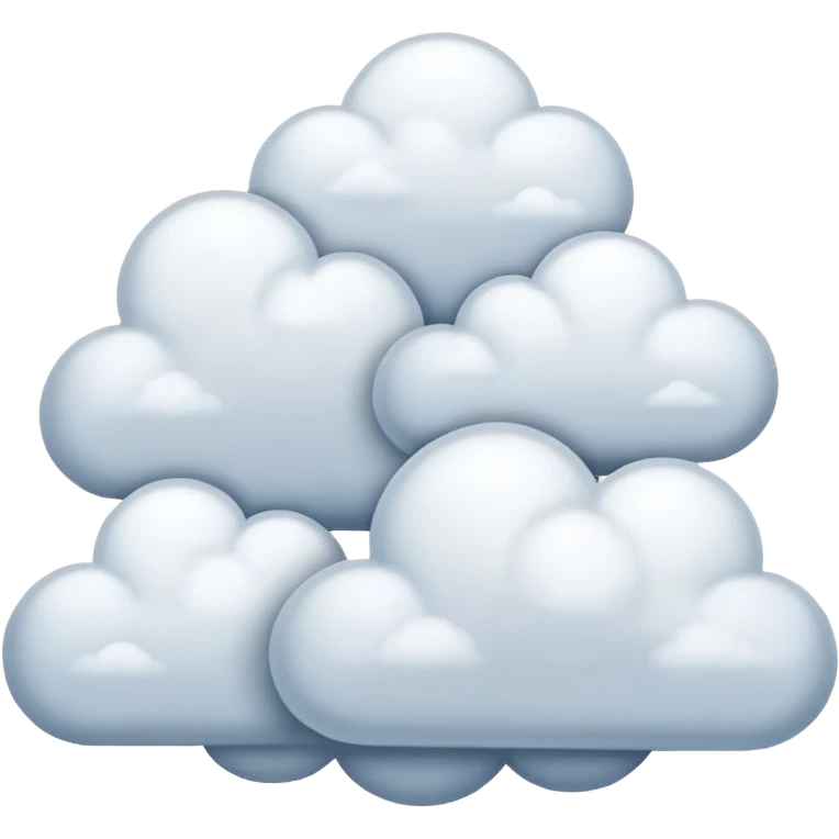 snowy clouds emoji