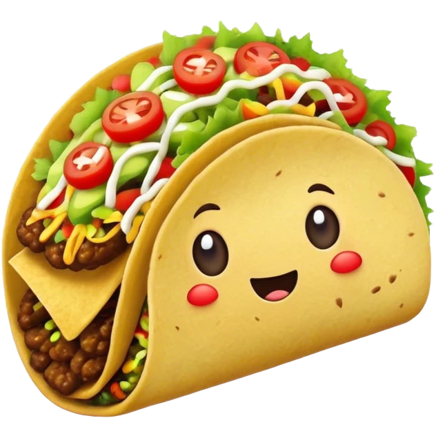 taco with taco emoji