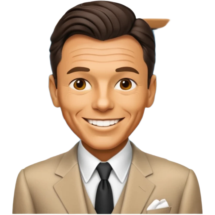 Frank sinatra emoji showing some data anlytics emoji