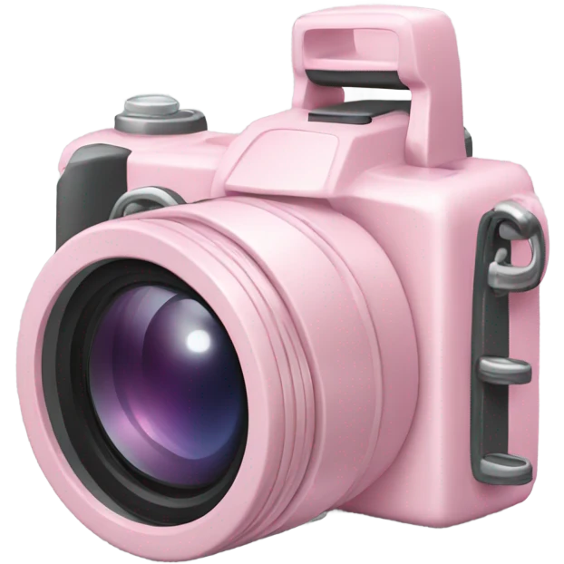 Light pink camera emoji