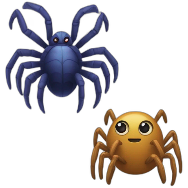 spider vs centipete emoji
