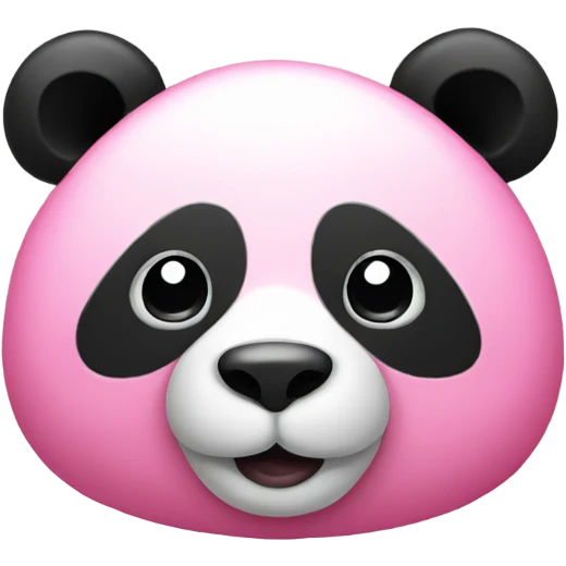 Pink panda emoji
