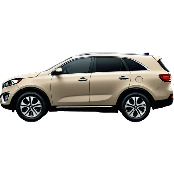 Kia Sorento beige with snow on it emoji