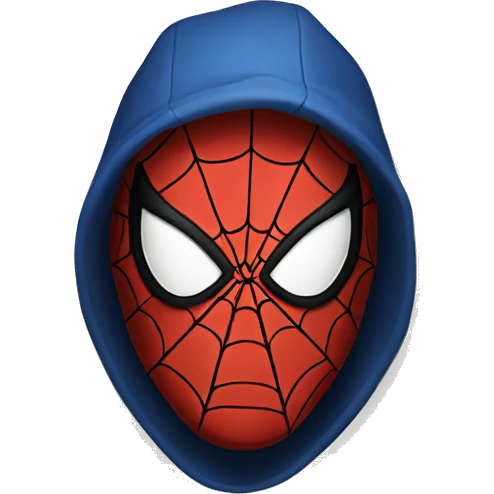 Spiderman mask emoji