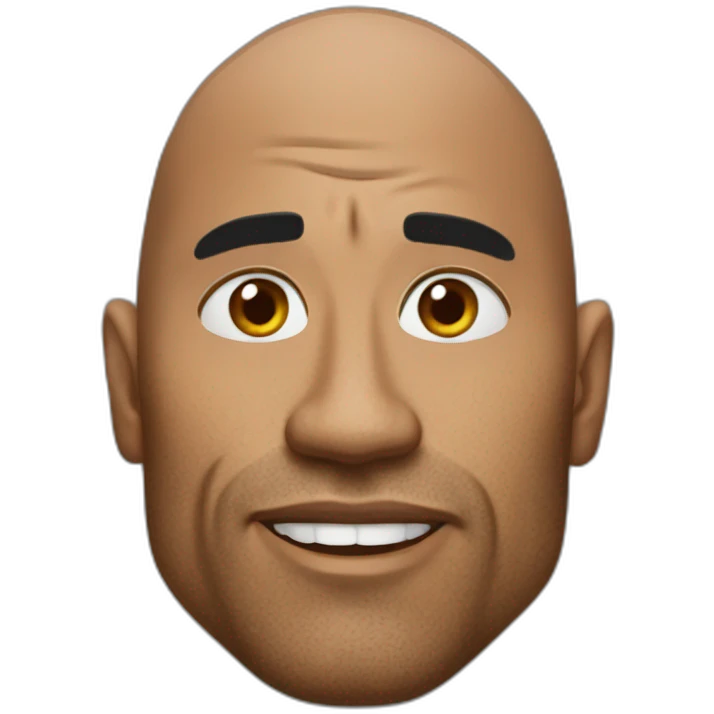 The rock sus face emoji