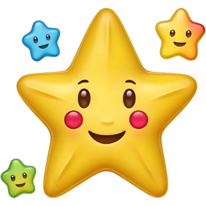 ستاره خندان با هله پاستیلی emoji